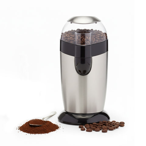 Moinho de café elétrico em aço inoxidável com lâmina de aço e grau de moagem regulável