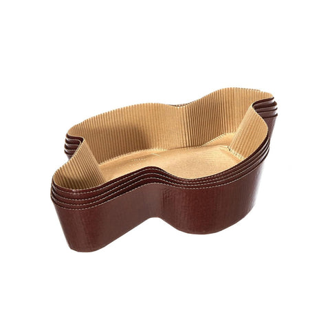 Conjunto de 5 formas de papel para colomba de 750g