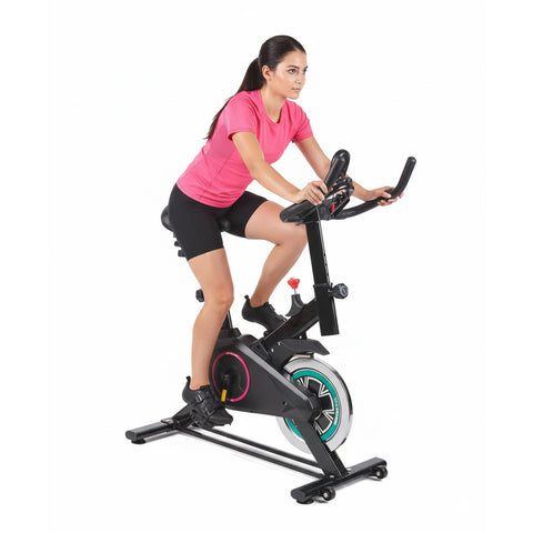 Bicicleta Indoor Profissional – Estrutura em Aço e Ecrã com Suporte para Telemóvel