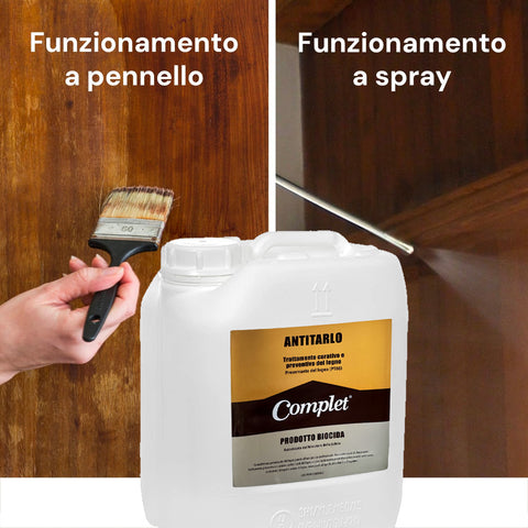 Trattamento Antitarlo Fungicida Per Legno 5l