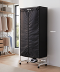 Asciugabiancheria ad Aria Rettangolare con Timer e Telo di Copertura 1000W