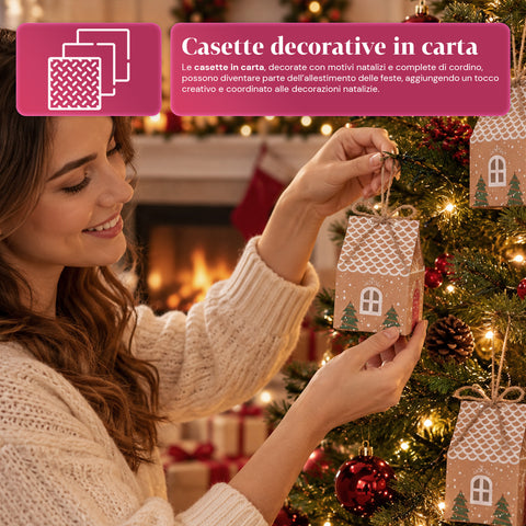 Calendários do Advento – Versão Árvore com Gavetas ou Casinhas com Autocolantes