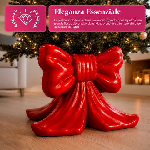 Base decorativa para árvore de Natal, 10 motivos, em ferro e magnésio, fixação universal, para árvores até 210 cm, 2 modelos com luzes LED