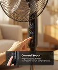 Ventilatore 40W a Piantana 40 cm con Telecomando e Altezza Regolabile fino a 135 cm – 6 Velocità