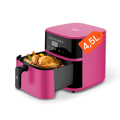 Fritadeira a ar de 4,5L com visor LED tátil e 7 programas de cozedura, 1400W
