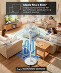 Ventilatore 40W a Piantana 40 cm con Telecomando e Altezza Regolabile fino a 135 cm – 6 Velocità