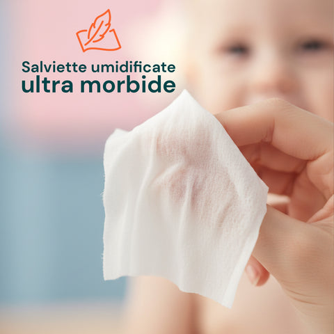 Toalhitas para bebé 72 / 864 unid. – Macias, com textura de favo de mel, fragrância de leite de aveia e arroz, aloé ou creme de talco