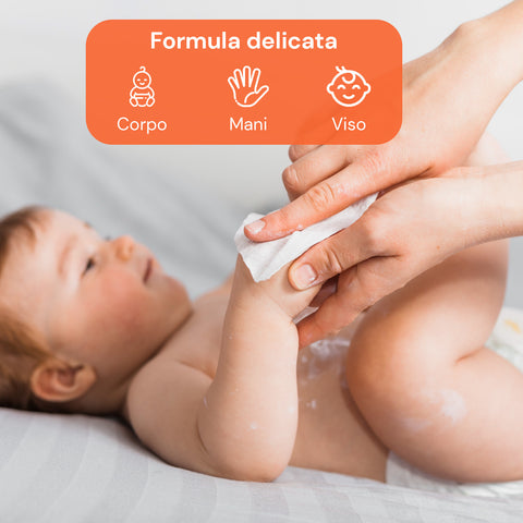 Toalhitas para bebé 72 / 864 unid. – Macias, com textura de favo de mel, fragrância de leite de aveia e arroz, aloé ou creme de talco