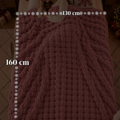 Conjunto de manta e pantufas macias e aconchegantes | manta macia 130x160 cm, pantufas de tamanho único, 4 cores