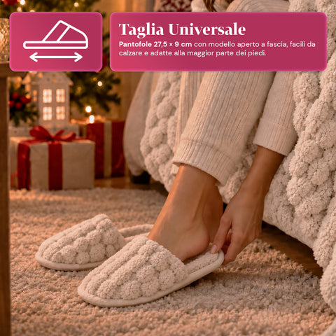 Conjunto de manta e pantufas macias e aconchegantes | manta macia 130x160 cm, pantufas de tamanho único, 4 cores