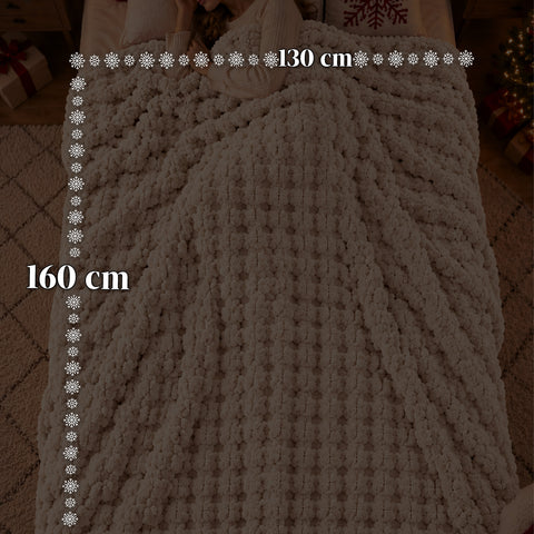 Conjunto de manta e pantufas macias e aconchegantes | manta macia 130x160 cm, pantufas de tamanho único, 4 cores