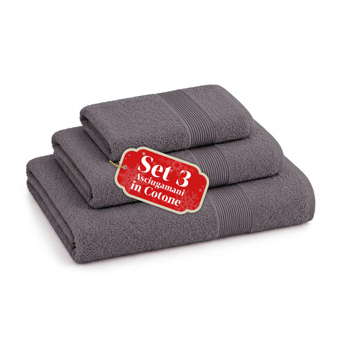 Conjunto de 3 toalhas de banho em 100% algodão – conjunto de banho com toalha de banho de 90x140, toalha de 60x100 e toalha de rosto de 40x60 cm, macias e absorventes, 6 cores