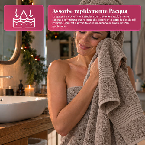 Conjunto de 3 toalhas de banho em 100% algodão – conjunto de banho com toalha de banho de 90x140, toalha de 60x100 e toalha de rosto de 40x60 cm, macias e absorventes, 6 cores