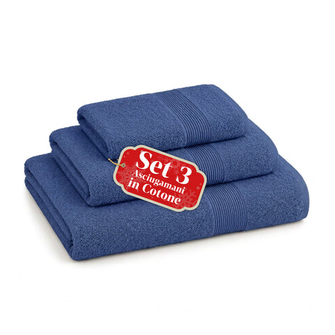 Conjunto de 3 toalhas de banho em 100% algodão – conjunto de banho com toalha de banho de 90x140, toalha de 60x100 e toalha de rosto de 40x60 cm, macias e absorventes, 6 cores