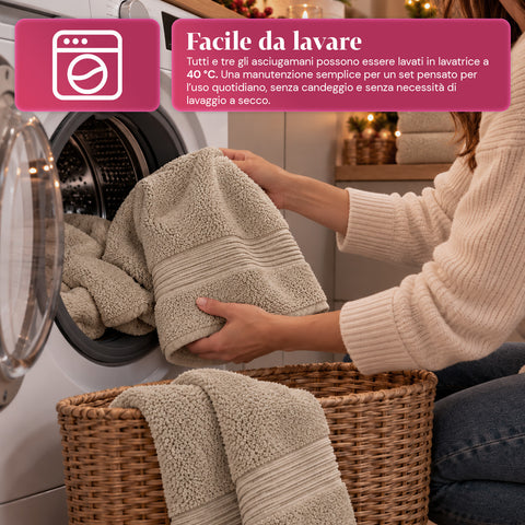 Conjunto de 3 toalhas de banho em 100% algodão – conjunto de banho com toalha de banho de 90x140, toalha de 60x100 e toalha de rosto de 40x60 cm, macias e absorventes, 6 cores