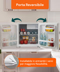 Mini Frigo 45L Bianco da Tavolo – Temperatura Regolabile da 2° a 12°C
