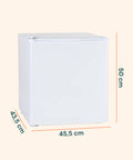 Mini Frigo 45L Bianco da Tavolo – Temperatura Regolabile da 2° a 12°C