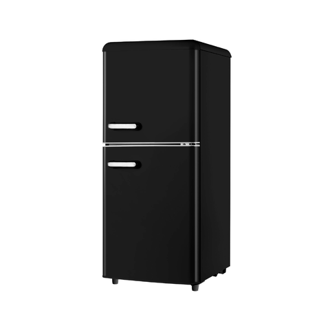 Frigorífico retro de duas portas 110l preto