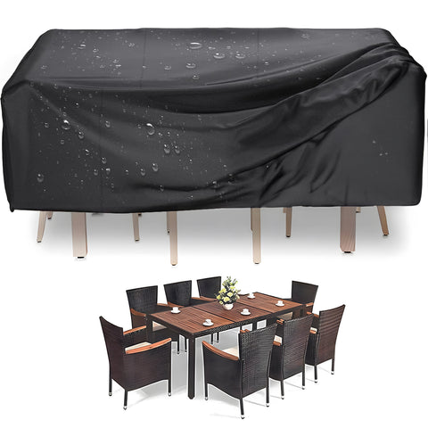 Conjunto de capa para mesa e 4 cadeiras 165x140x90cm