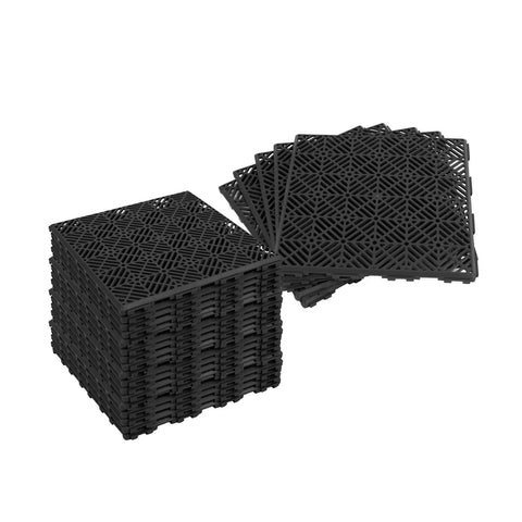 Conjunto de 50 Azulejos de Encaixe – Antiderrapantes e Drenantes 29,5x29,5 cm