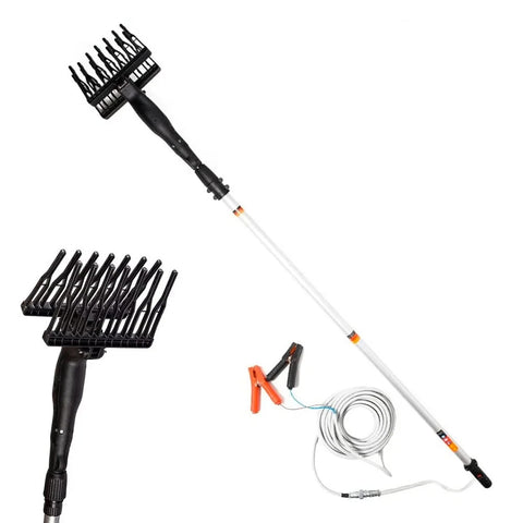 Varejador de azeitonas com motor de 400W e ancinho em ABS anti-bloqueio