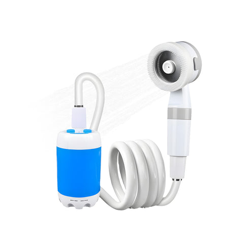 Duche Portátil 5200 mAh para Campismo – 120 Min de Autonomia e Carregamento USB