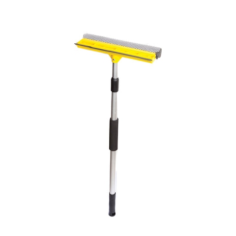 Rodo para Vidros de 24 cm com Cabo Extensível – Limpa-vidros em PP e Alumínio de 79–120 cm