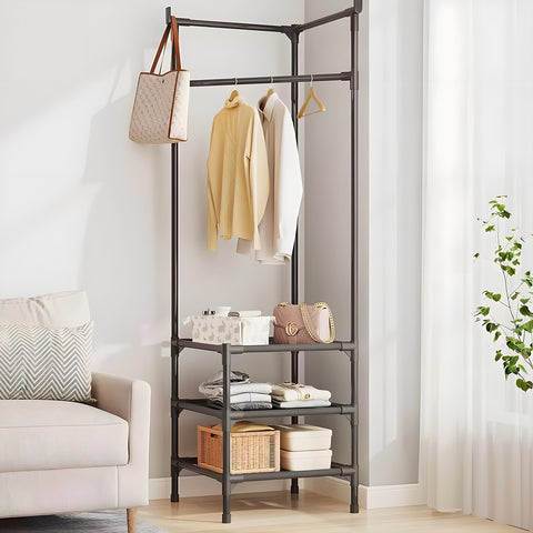 Avilia Appendiabiti Angolare con 3 Ripiani Salvaspazio Design Moderno da Terra 180x45x45cm Ean 8056819052633