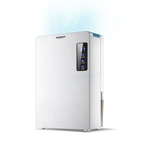 Desumidificador compacto com depósito de 2,2L, visor LED tátil e tecnologia Peltier