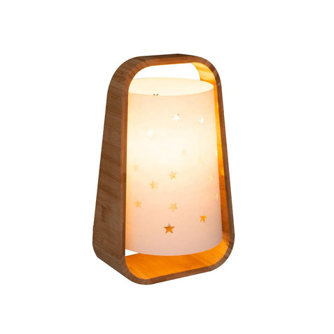 Luz de presença com estrelas recortadas para crianças, branca