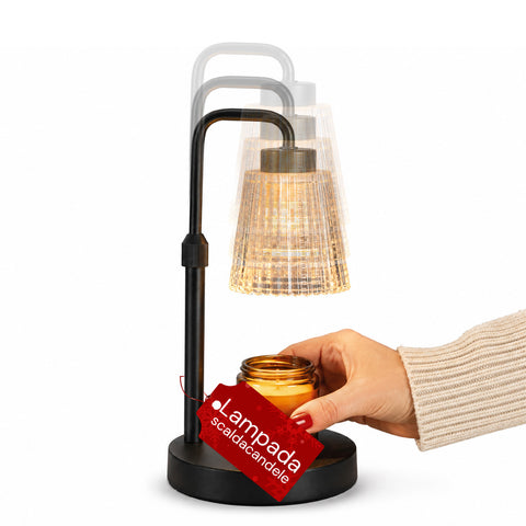 Lâmpada para aquecer velas com temporizador, regulável e com altura ajustável