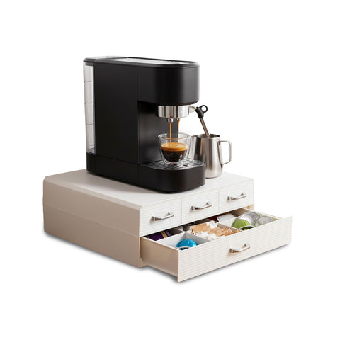 Organizador para Pastilhas e Cápsulas de Café com 4 Gavetas - Design Economizador de Espaço