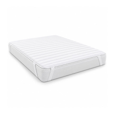 Sobrecolchão de microfibra 85x200cm 300 g/mq com elásticos, antiácaros e lavável na máquina