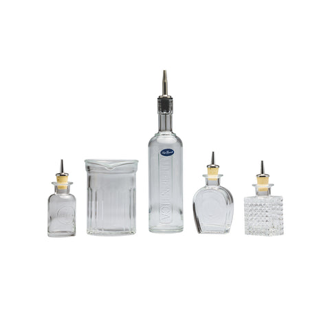 Conjunto de mixologia para cocktails com copo misturador