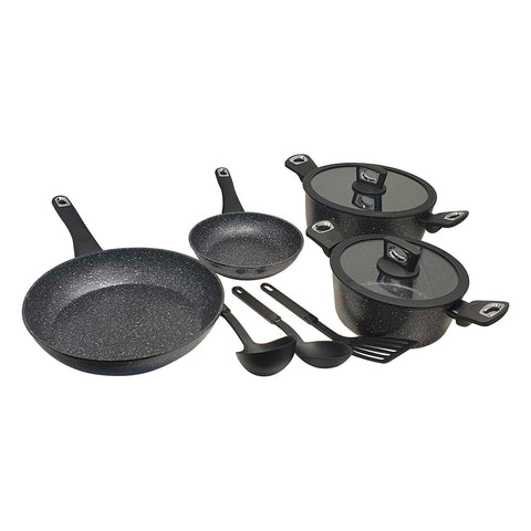 Conjunto de 9 peças para indução em pedra lávica