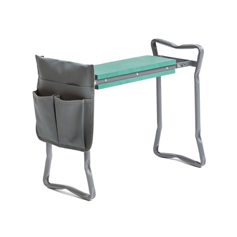 Banco dobrável com saco para ferramentas de jardinagem 60x49x27,5cm