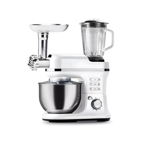Robô de cozinha planetário com picadora de carne e liquidificador 6,5l 1900w