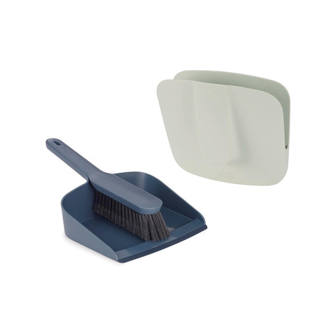 Conjunto de piaçaba e pá com suporte de parede em plástico