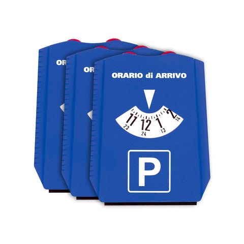 Raspador de gelo 2 em 1 de três lados com disco de estacionamento para automóveis 12x15,5cm