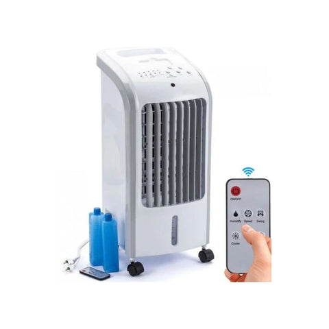 Arrefecedor 80w, caudal 300m³/H, 3 velocidades e depósito de 4l para água e gelo