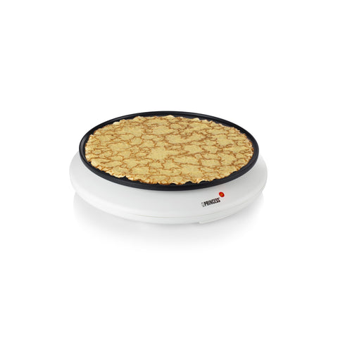 Crepeira elétrica antiaderente com espátula de madeira 30cm 1100w