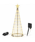 saint joy albero di natale luminoso 150 cm con 170 led e pannello solare ean 8056819081480
