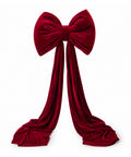 saint joy fiocco grande in velluto rosso 190 cm ornamento imbottito con gancio decorazione per porta albero e interni ean 8056819079647