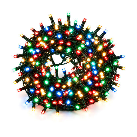 Luzes de Natal RGB com 240 LEDs, cordão de 19 m com aplicação e comando à distância