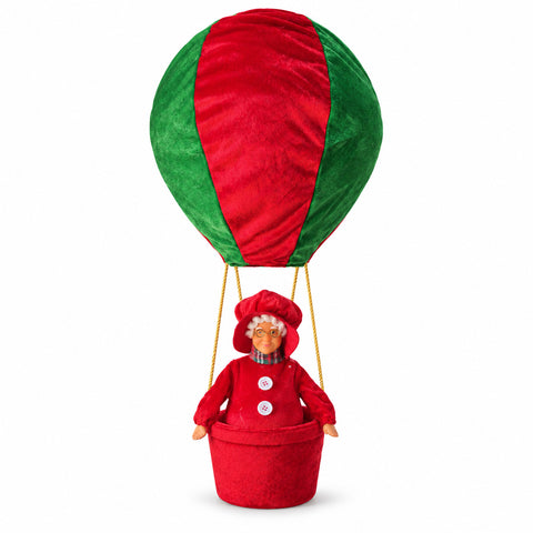 Balão de ar quente natalício com a Mãe Natal ou um Ursinho, LED 92 cm