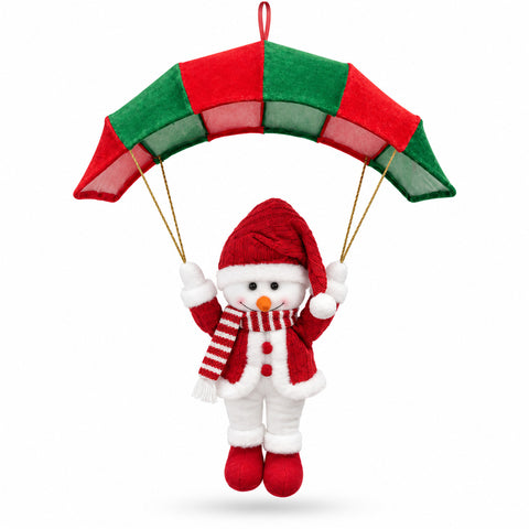 saint joy paracadute natalizio da appendere 80 cm con personaggio di natale 4 personaggi ean 8056819079845