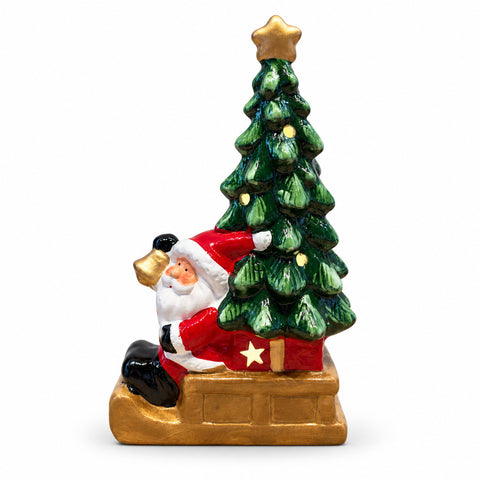 saint joy statuina natalizia in ceramica luminosa 26 cm con led 10 soggetti ean 8056819081961