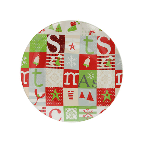 Prato para panetone Patchwork 30cm