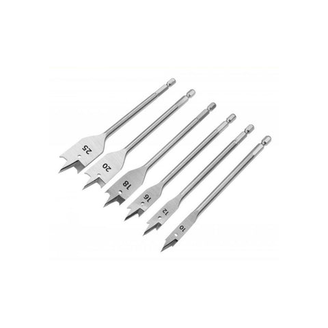 Conjunto de 6 brocas tipo borboleta para berbequim, para madeira
