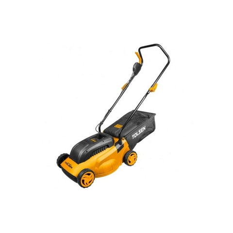 Corta-relva elétrico de 1300w, de empurrar, com saco de 30l e 3 alturas de corte